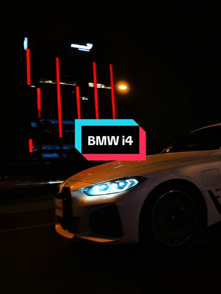 BMW i4 M50 rolling shot in Mauritius - TikTok video